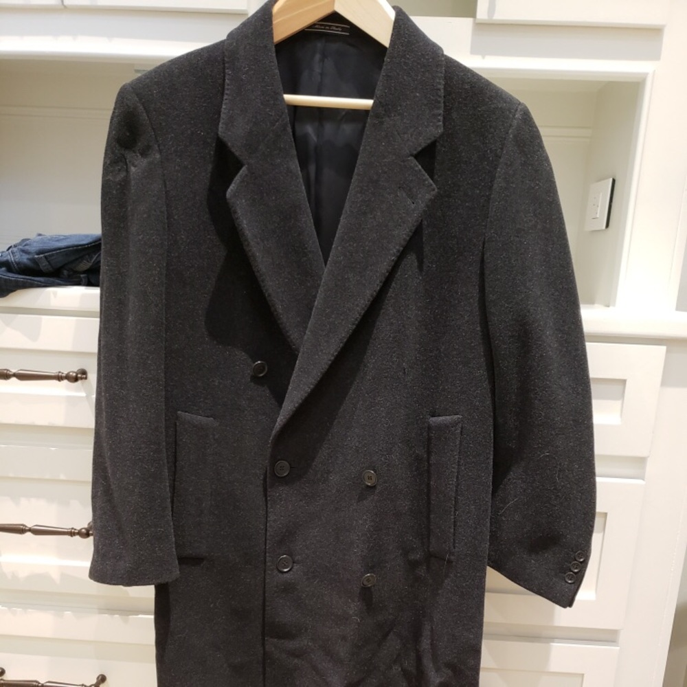 Black trench coat Italian